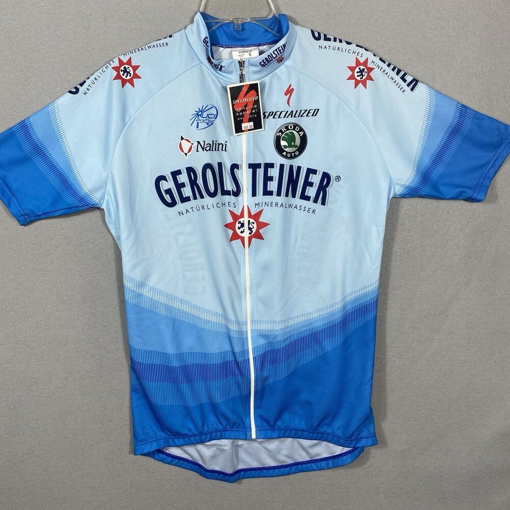 Nalini Team Gerolsteiner Cycling Shirt Full Zip Jersey Size 5 XL Italy Made